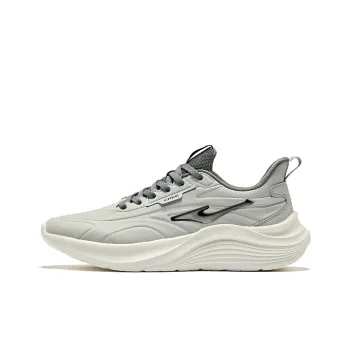Erke Cushioning Wear-Resistant Low-Top Running Shoes Men's Mist Gray Steel Gray