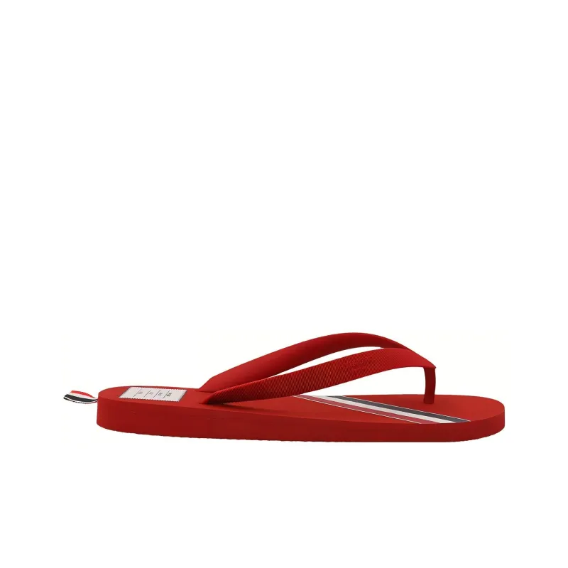 THOM BROWNE Striped Flip Flops-1