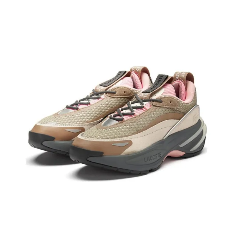 LACOSTE Low Top Casual Shoes Women's Brown-3