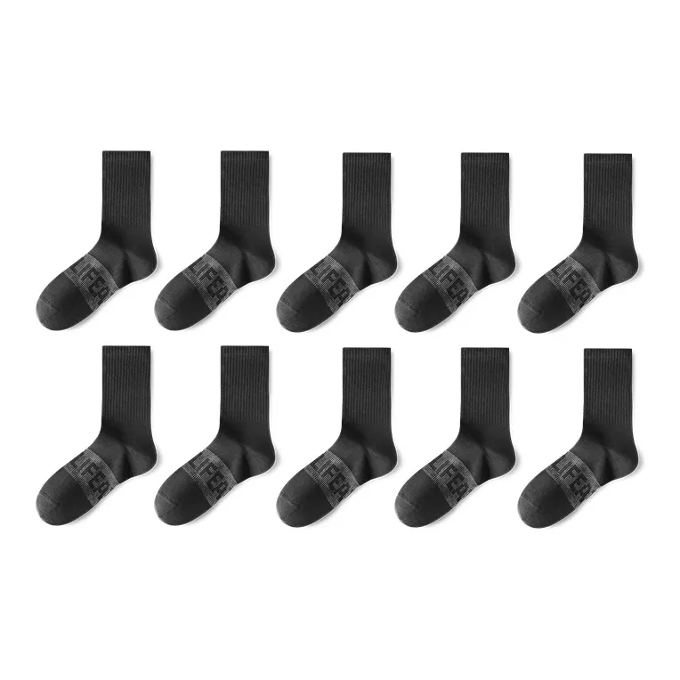 HLA Mid Calf Socks Men's 5 Pack-4