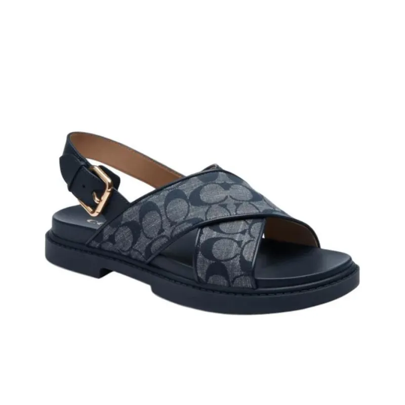 COACH Strap Sandals Women's Blue-2