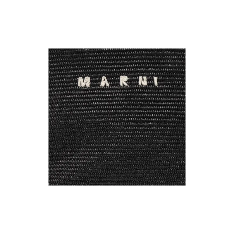 MARNI Tropicalia Logo Embroidered Small Tote Bag-8