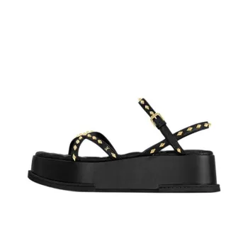 LOUIS VUITTON Maya Flatform Strap Sandals 5cm Women's Black