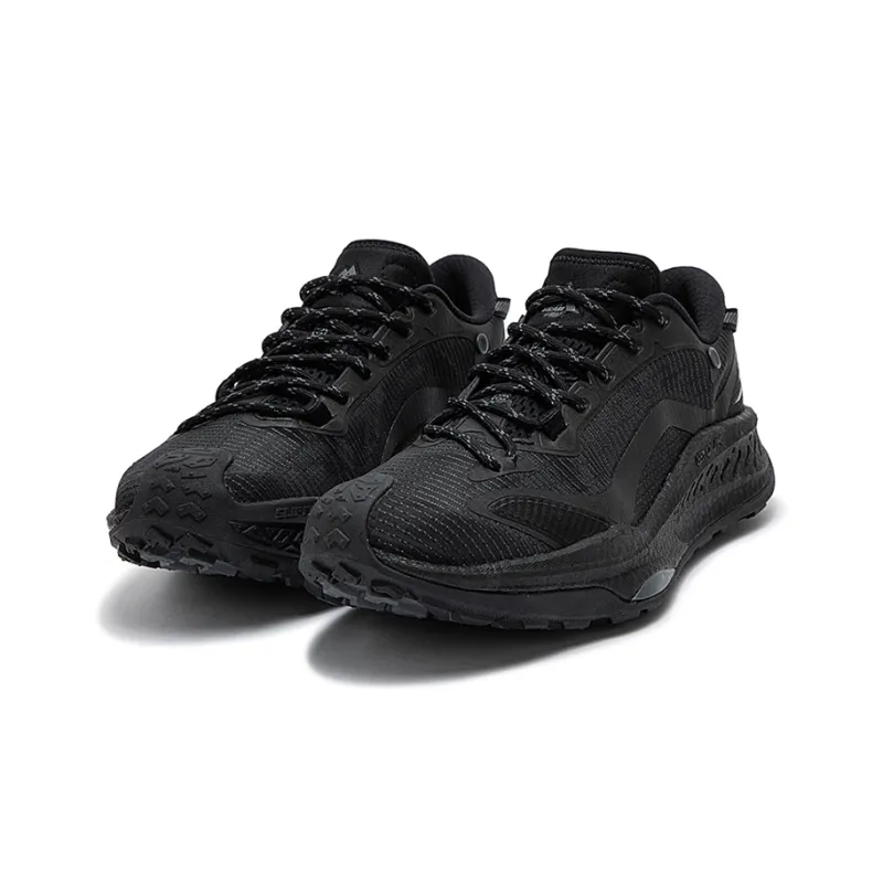 361° Slip Resistant Breathable Low Top Trail Running Shoes Men's Black Gray-1