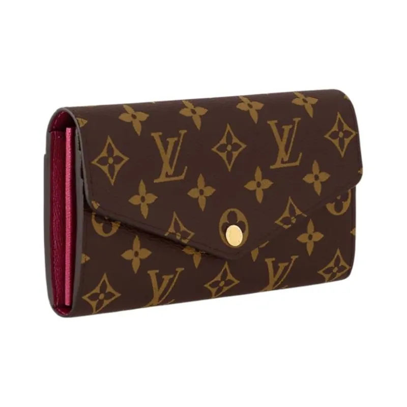 LOUIS VUITTON Sarah Wallet Monogram Fuchsia-1