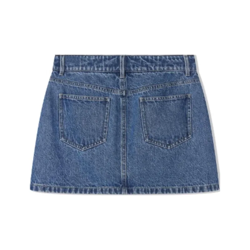 COVERINS Denim Short Skirts Women's Blue-1