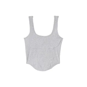Victoria's Secret PINK BRALETTES & BRA TOPS THE CINCHED CORSET TOP/MHG Bra Women's Medium Gray