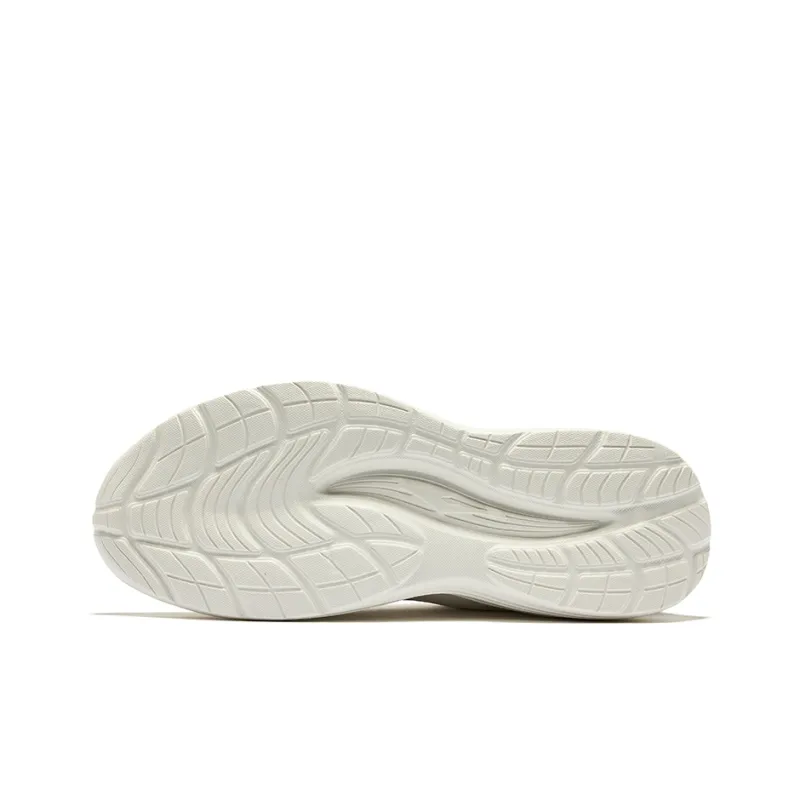 Erke Cushioning Wear-Resistant Low-Top Running Shoes Men's Microcrystal White/Jet Black-3
