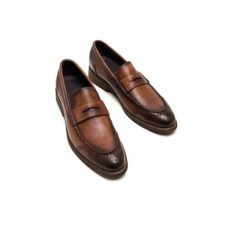 Bansley Dress Shoes Men Low Top Black/Brown/Coffee-14