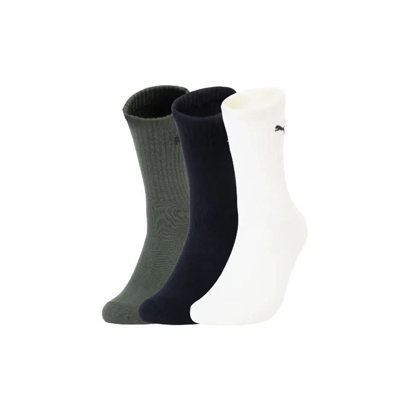 PUMA Mid Calf Socks Unisex 3 Pack-0