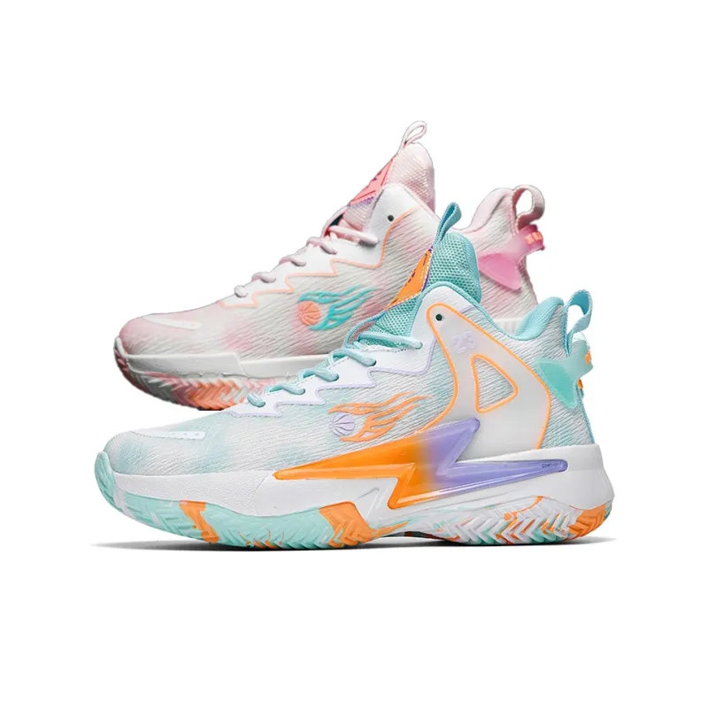 VAEL Vintage Basketball Shoes Unisex Mid Top White-32