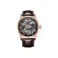 Rose Gold Case Brown Belt