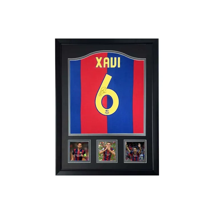 Three For 06-07 Barcelona Signed By Xavi Official Soccer Apparel Jersey Includes SA Certificate-0