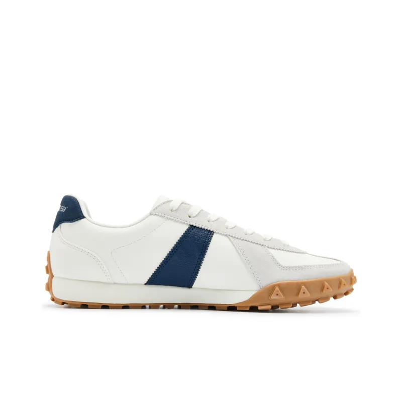 QIAODAN Abrasion Resistant Breathable Low Top Casual Shoes Men's White Blue-1