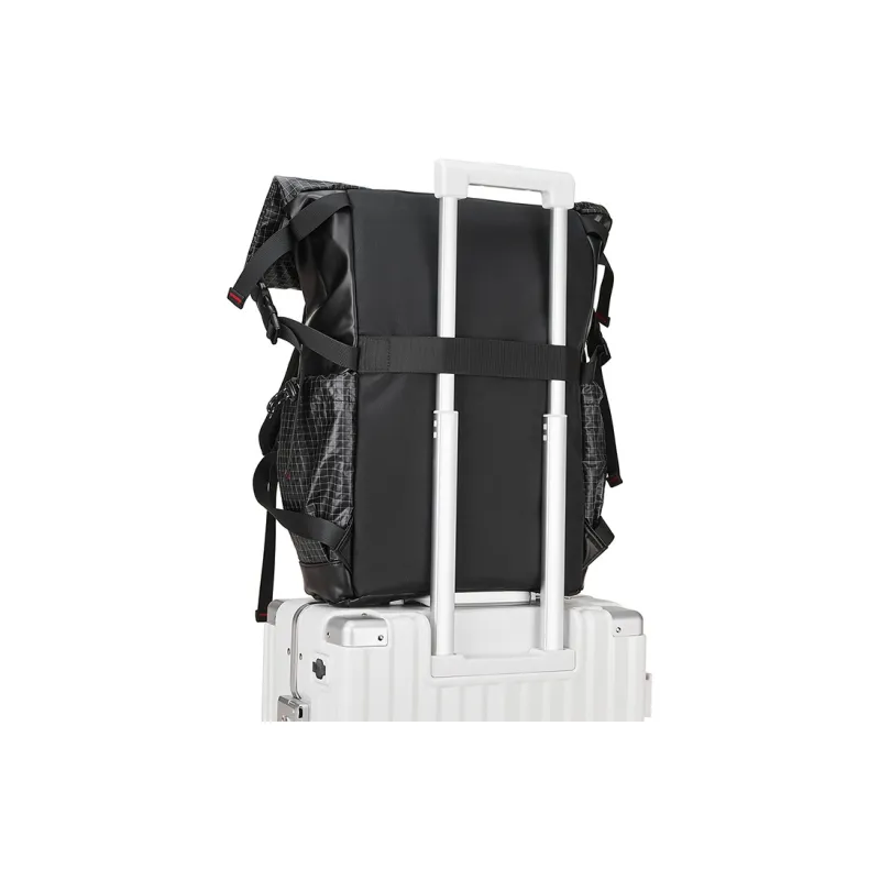 BOSTANTEN Fabric Laptop Backpack Large Size Men's Black-4