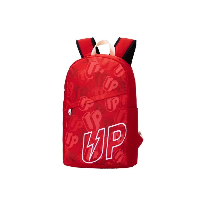 TURN UP Nylon Backpack Regular Unisex Red-1