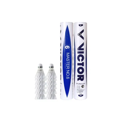 VICTOR Master Collection Goose Feather Shuttlecock 12 Pack Goose Feather Shuttlecocks