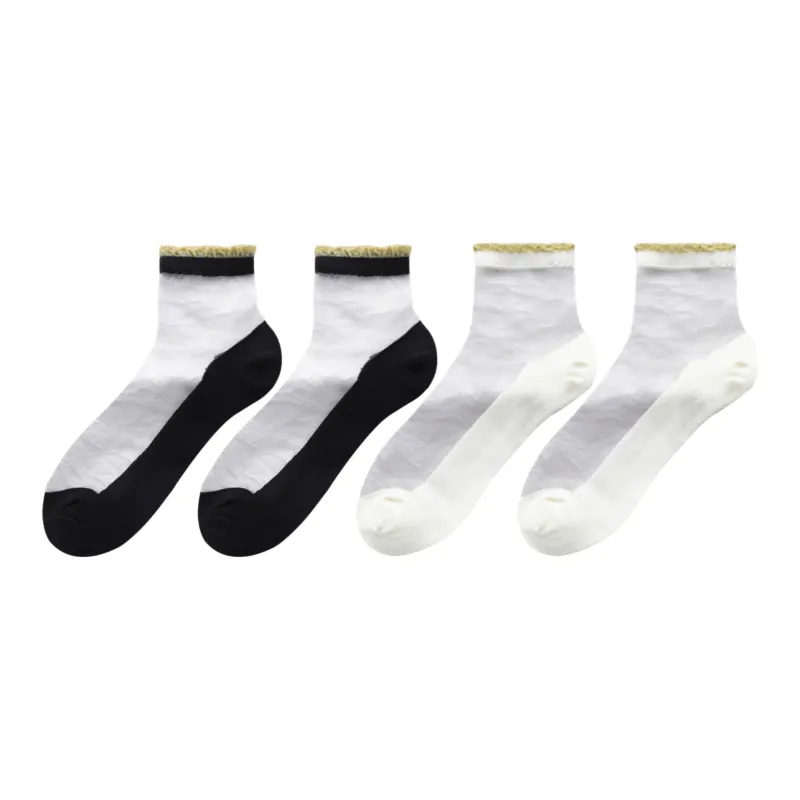XXLLG Mid Calf Socks Women's 4 Pack-10