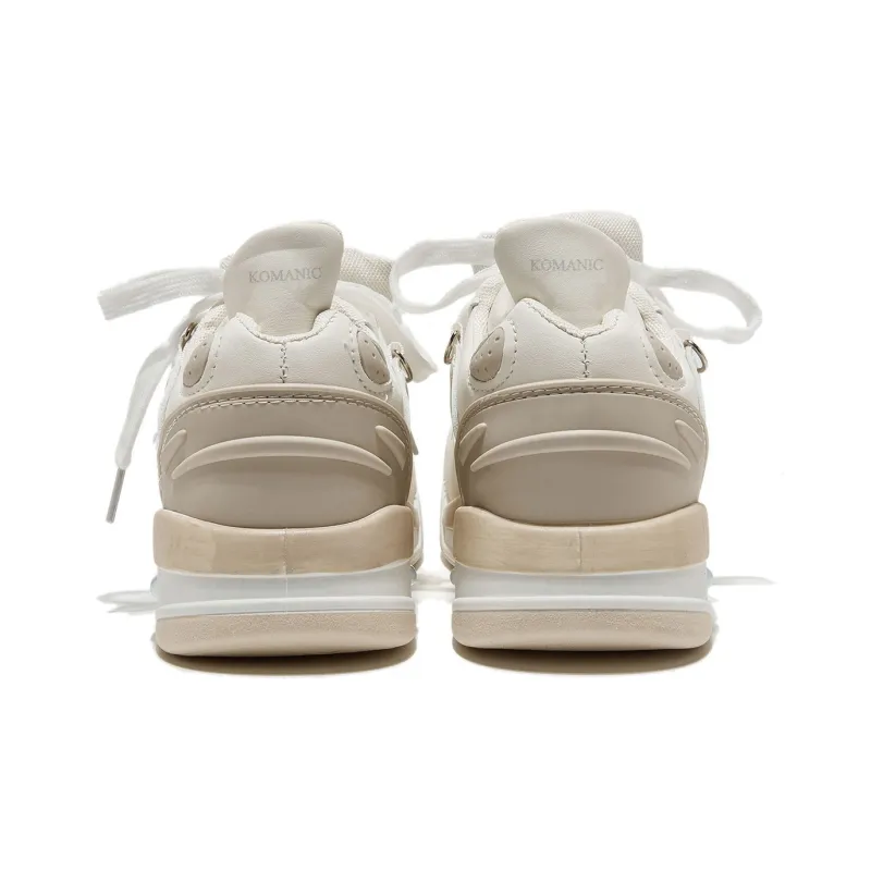 Komanic Puffy Shoes Lightweight Low Top Casual Shoes Women's-21