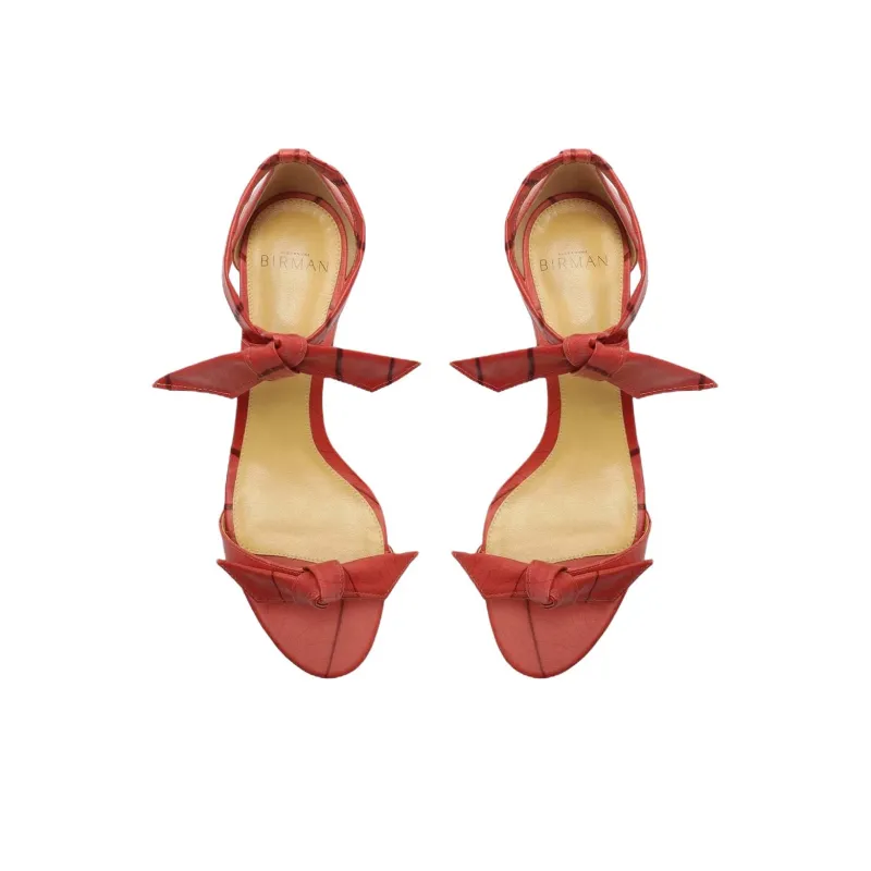 Alexandre Birman Clarita Strap Sandals 6cm Women's Red-4