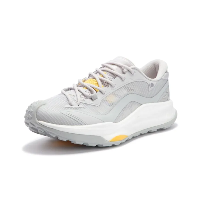 361° Cushioning Anti Slip And Wear Resistant Low Top Running Shoes Men's Light Gray-2