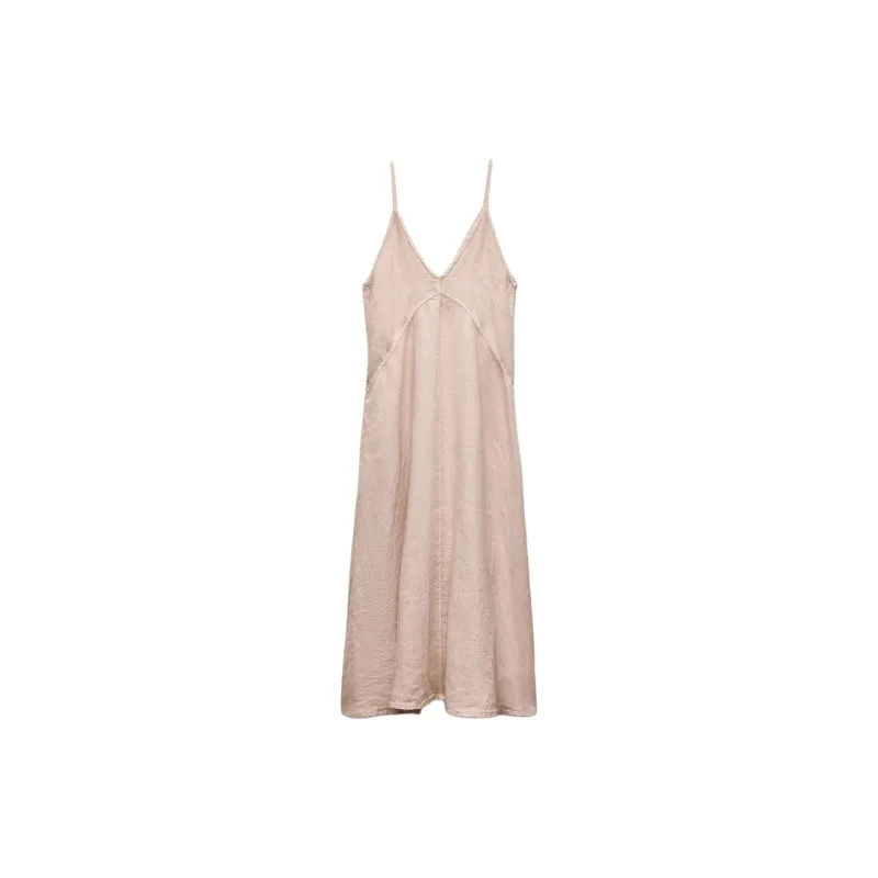 ZARA Slip Dresses Women's Light Pink-1