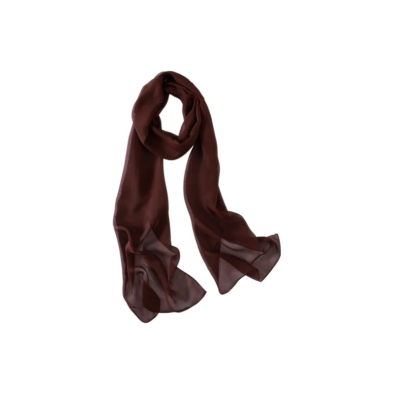 Hang Silk Road Mulberry Silk Silk Scarves Women's White-16