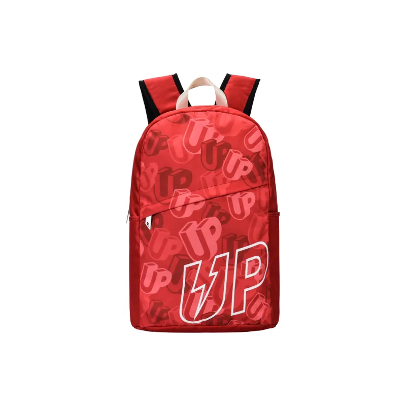 TURN UP Nylon Backpack Regular Unisex Red-0