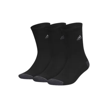 Adidas Classic Cushioned Crew Socks 3 Pairs Mid-Calf Socks Men's 3 Pack