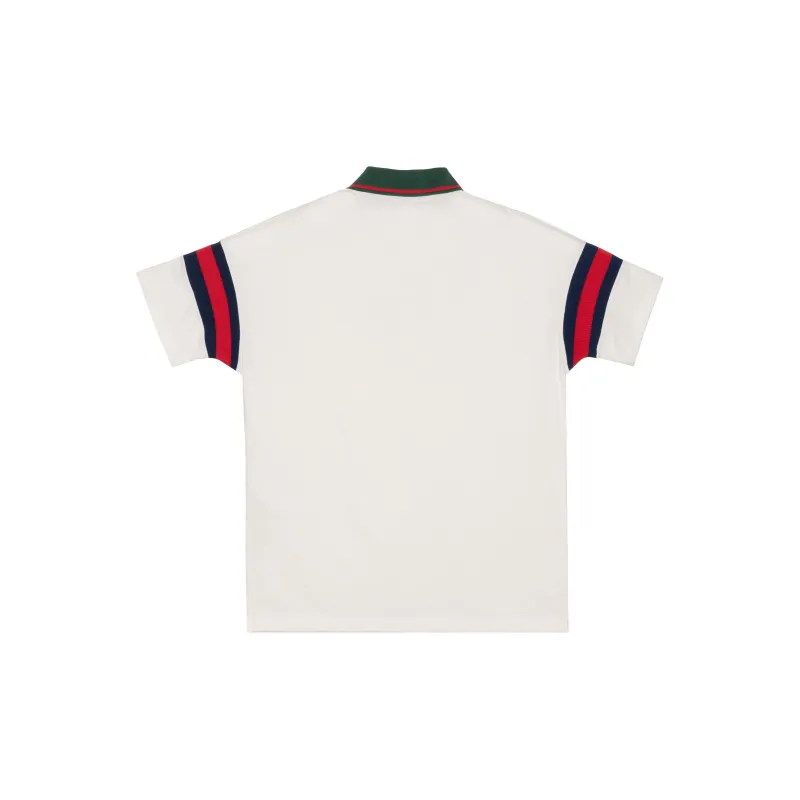 GUCCI Web stripe Jersey Polo Shirt-1