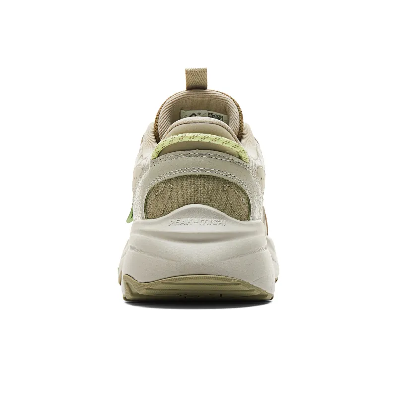 PEAK Cushioning Rebound Wear Resistant Breathable Slip Resistant Low Top Casual Shoes Men's Stone Green-4