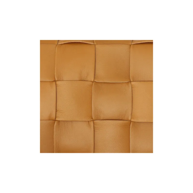 Bottega Veneta Brick Casstte Leather Waffle Bag, Shoulder Bag, Handbag Women's Camel-8