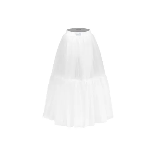 MARDI MERCREDI Casual Long Skirts Women's White