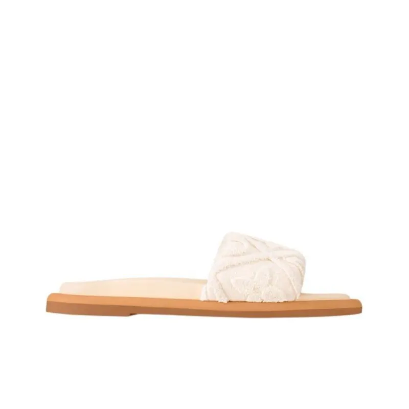 LOUIS VUITTON Bliss Slide Slippers Women's White-1