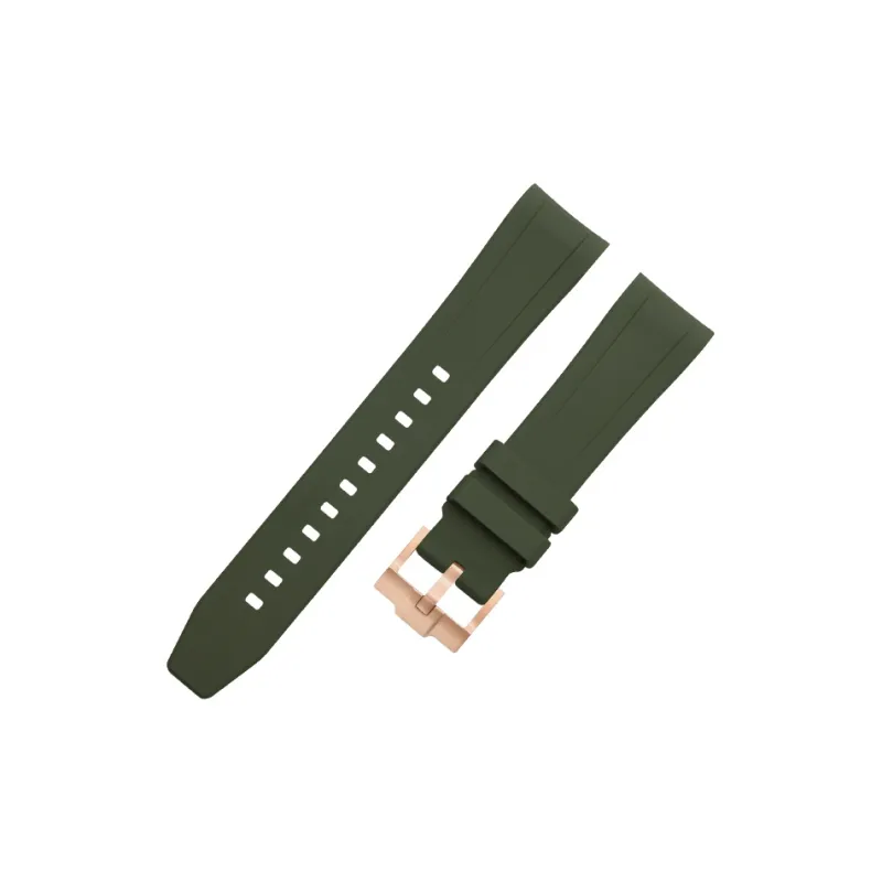 VAGENARI Rubber Strap Compatibility With Rolex New Arrival Ditan 126505 Pin Buckle Style Watch Band Unisex-6