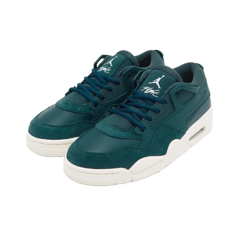 Jordan Air Jordan 4 Cushioning Low-Top Vintage Basketball Shoes Men's Green Beige-1