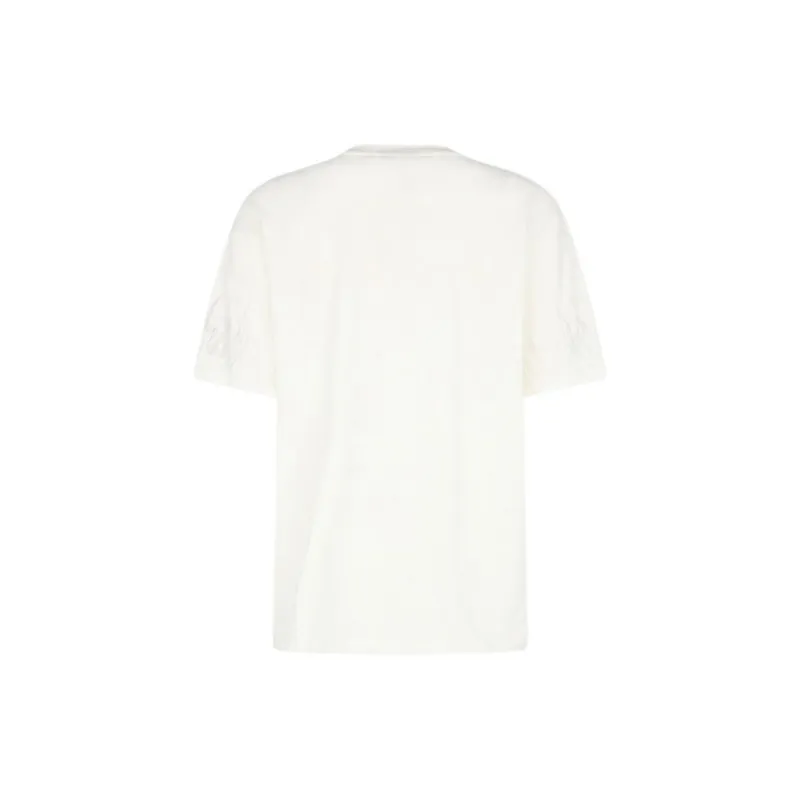 Vision Of Super Logo Embroidered Straight Hem T Shirt-1
