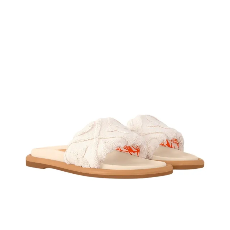 LOUIS VUITTON Bliss Slide Slippers Women's White-3
