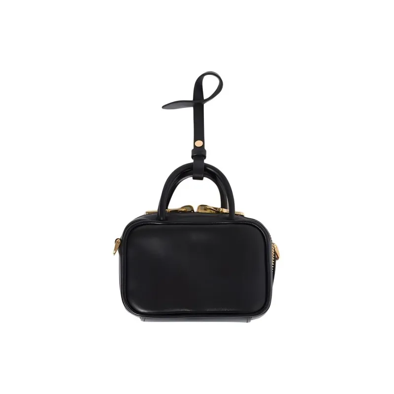 MIU MIU Leather Handbag, Shoulder Bag, Crossbody Bag Mini Women's Black-2
