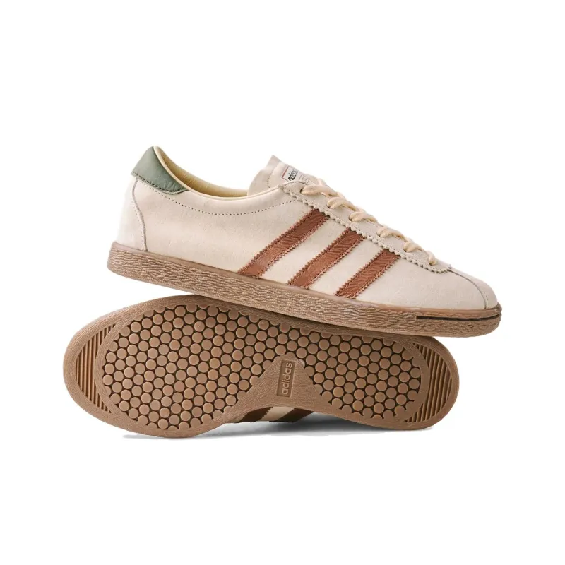 Adidas Originals Tobacco Anti Slip Wear Resistant Low Top Skateboard Shoes Unisex Beige-3