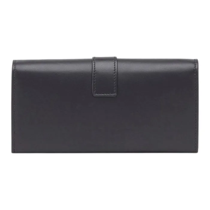 FERRAGAMO Cow Leather Wallet Women's Black-3