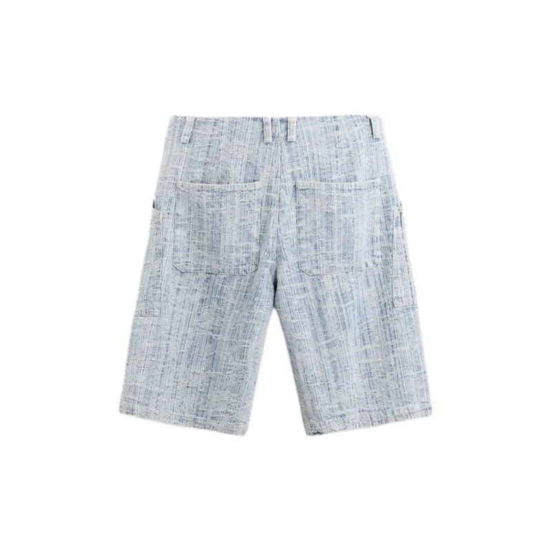 ZARA Casual Shorts Men Blue-1