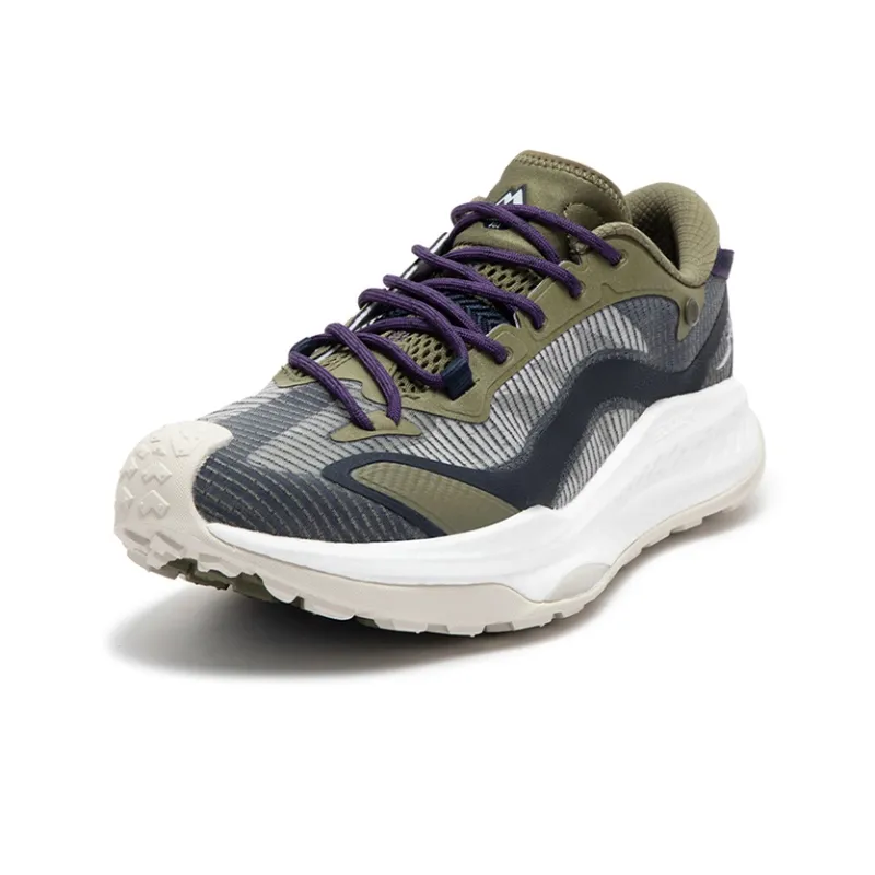 361° Anti-Slip Wear-Resistant Low-Top Running Shoes Men's Army Green Black Shadow Blue-2