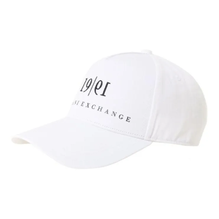 ARMANI EXCHANGEAE Polyester Baseball Caps Unisex White-0