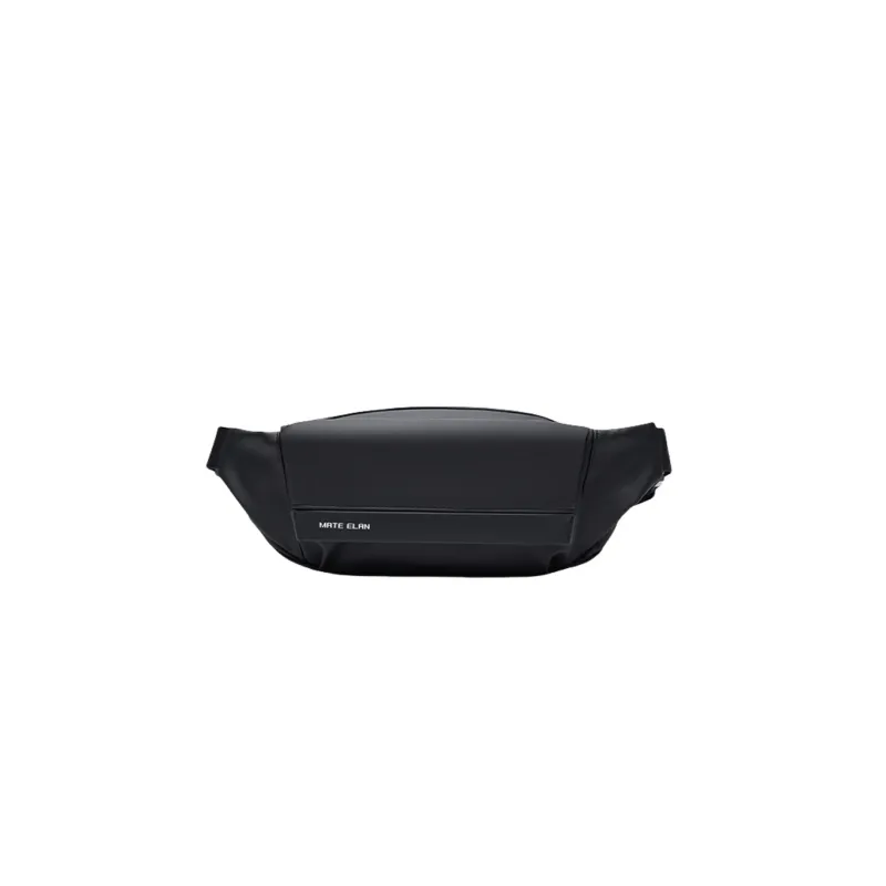PULUWIRR PVC Fanny Pack Men's Black-0