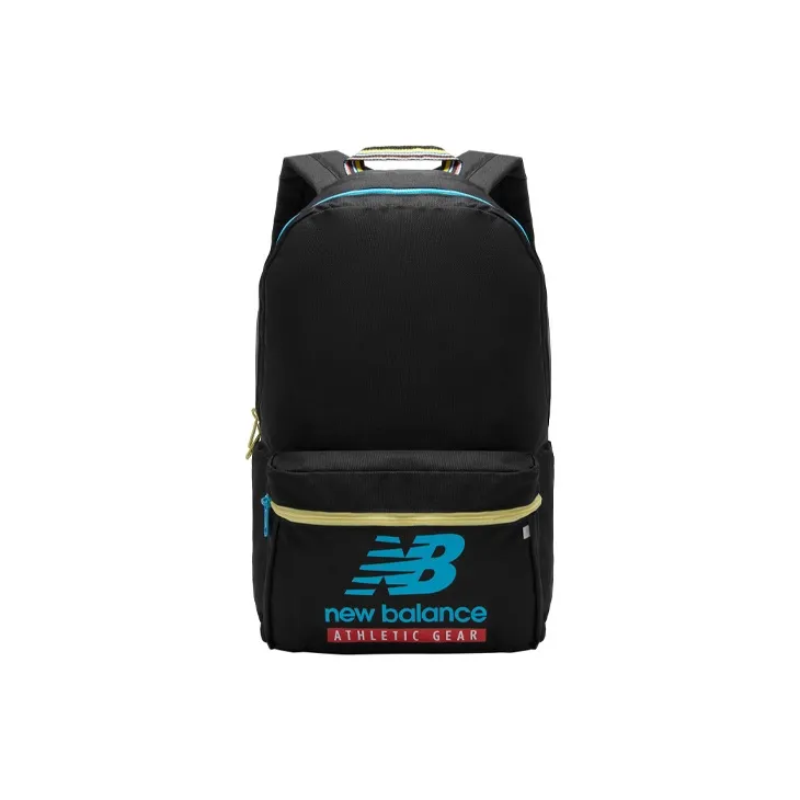 New Balance Fabric Laptop Backpack Regular Unisex Black Blue-0
