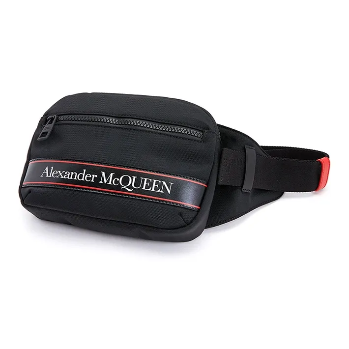 Alexander McQueen Cow Leather Sling Bag Men's Black-4