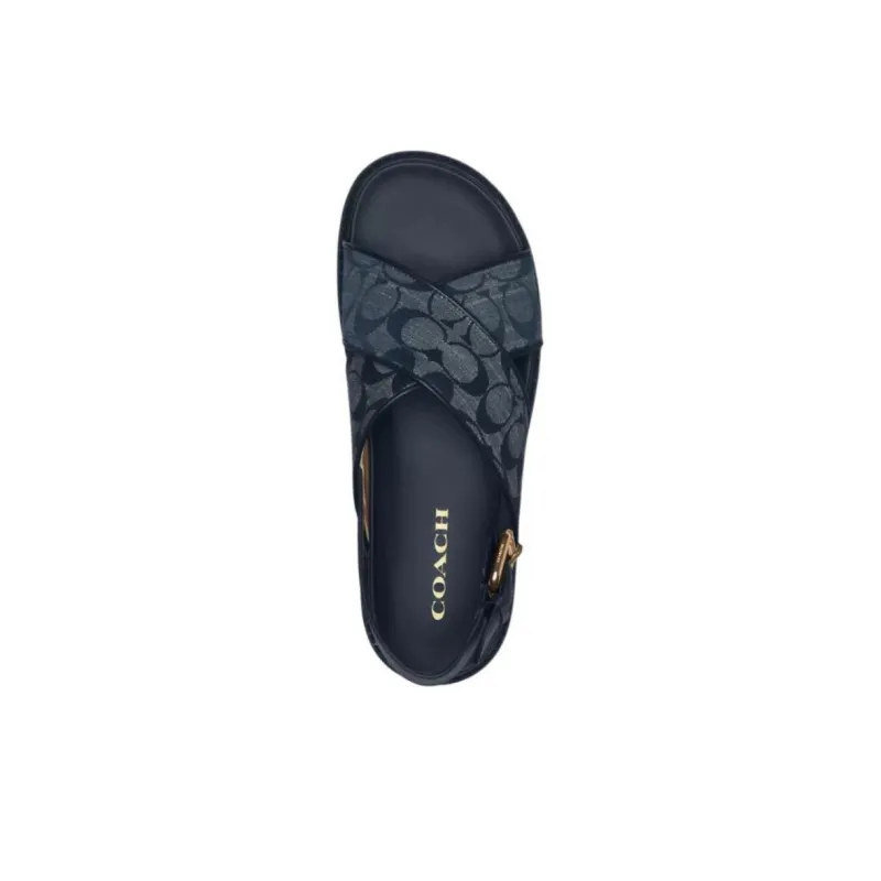 COACH Strap Sandals Women's Blue-3