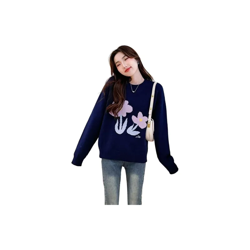 Tonlion Sweater Women's Navy Blue-1
