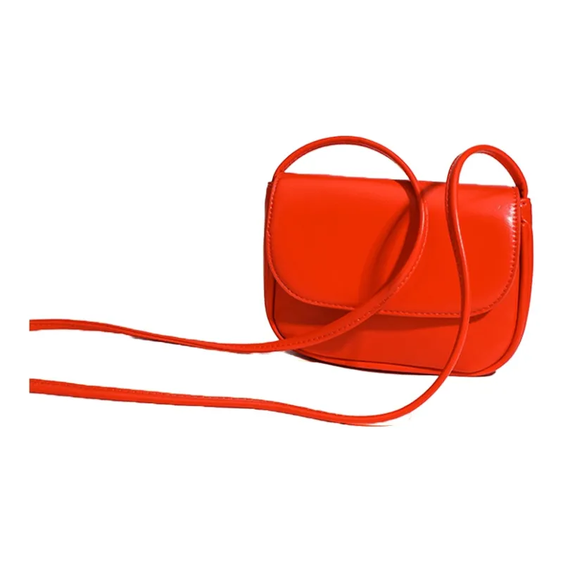 HAWA Artificial Leather Shoulder Bag Crossbody Bag Small Square Bag Regular Women's Red/Black/Silver/White-4